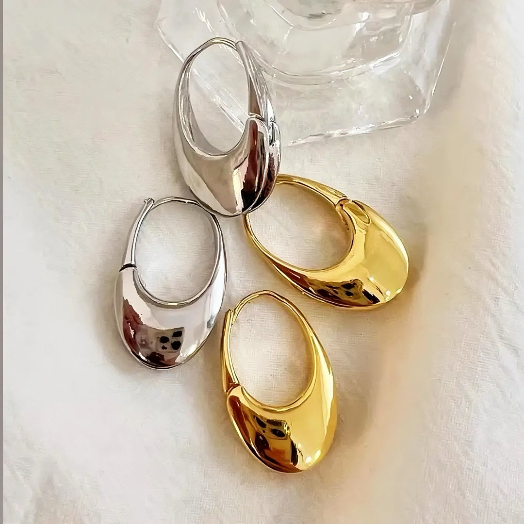 OVAL EARRİNGS