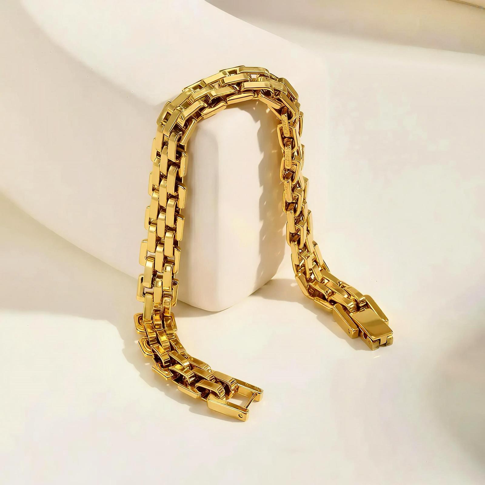 THREE-TİER CHAİN BRACELET