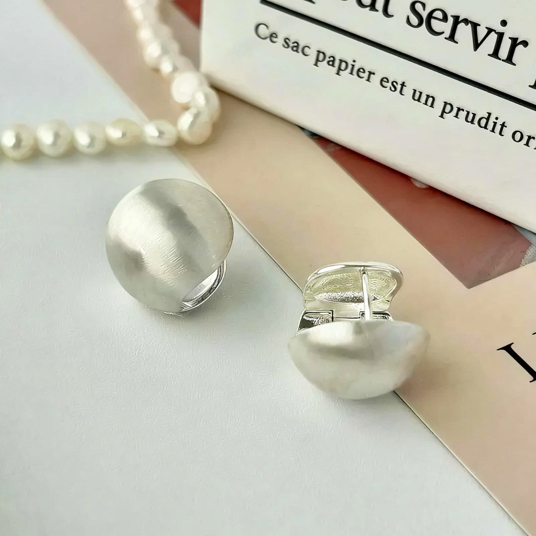 Matte Hemisphere Earrings