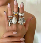 Gold & Silver Ring Set