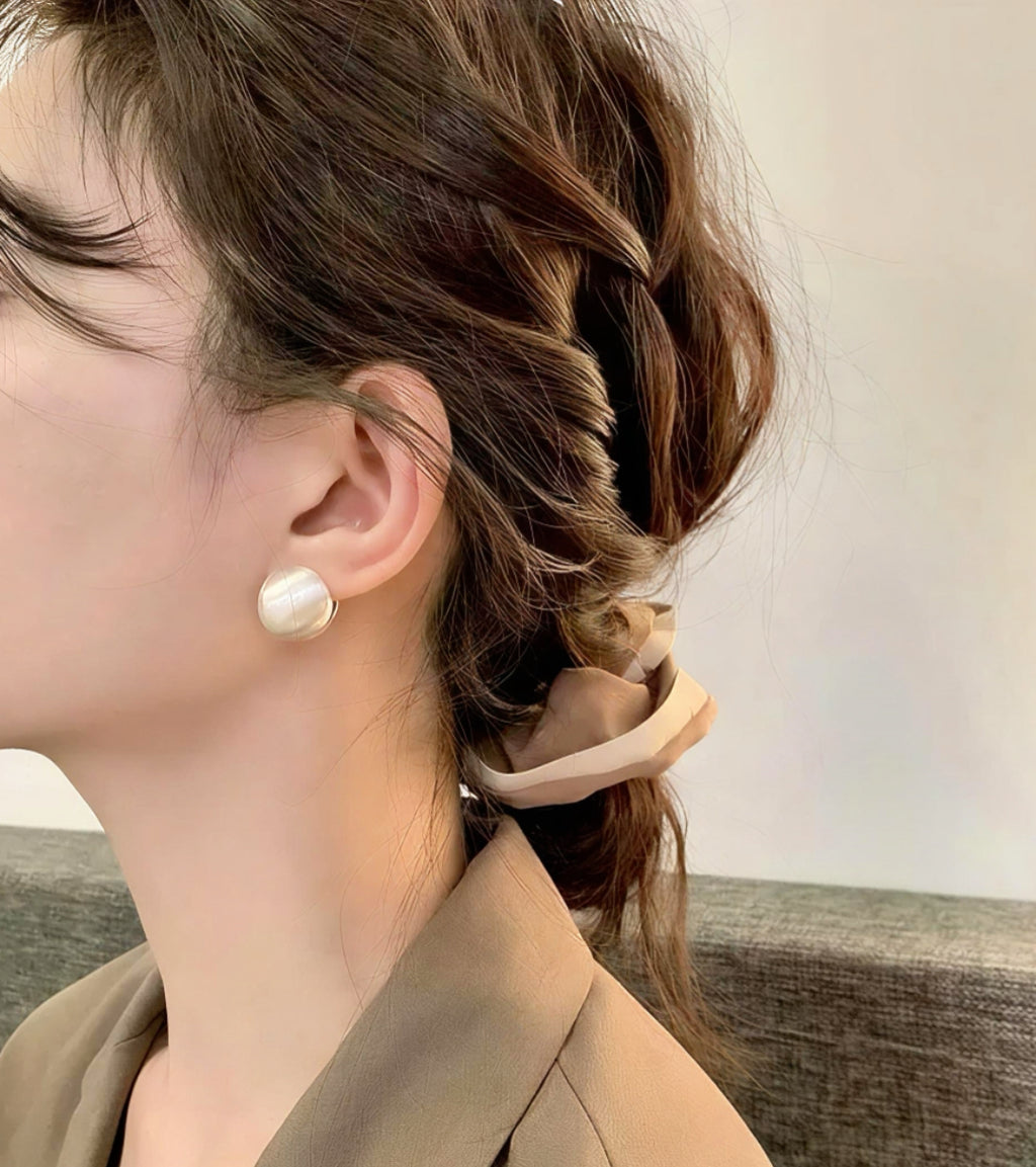 Matte Hemisphere Earrings