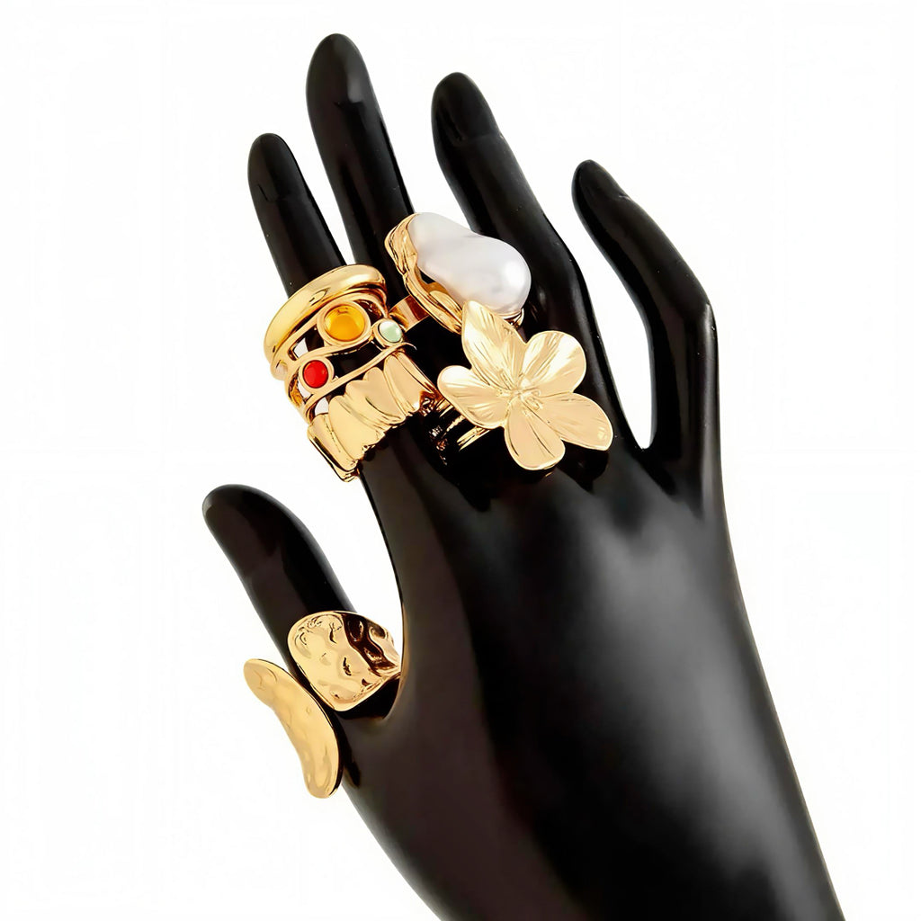 Gold & Silver Ring Set