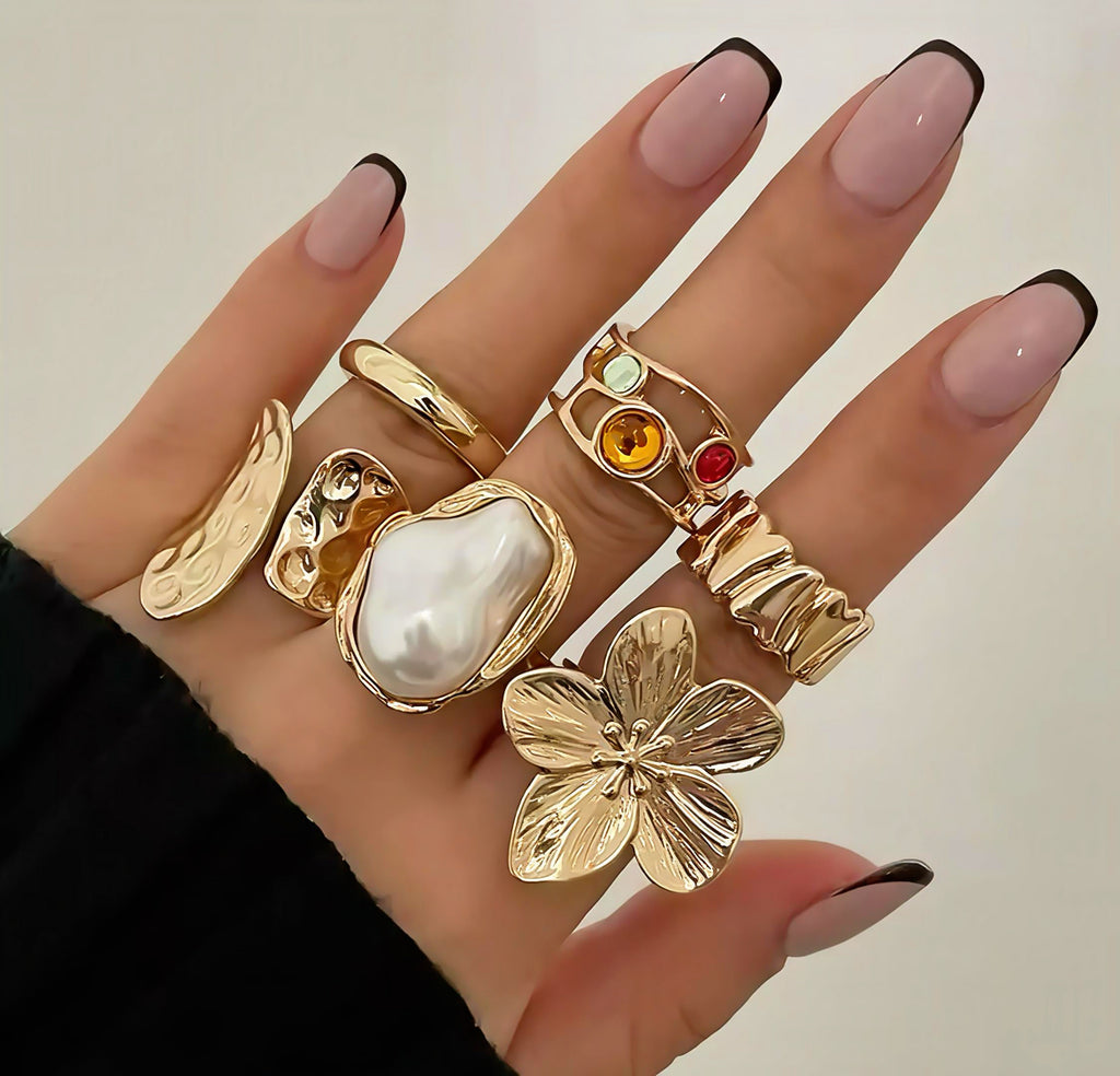 Gold & Silver Ring Set