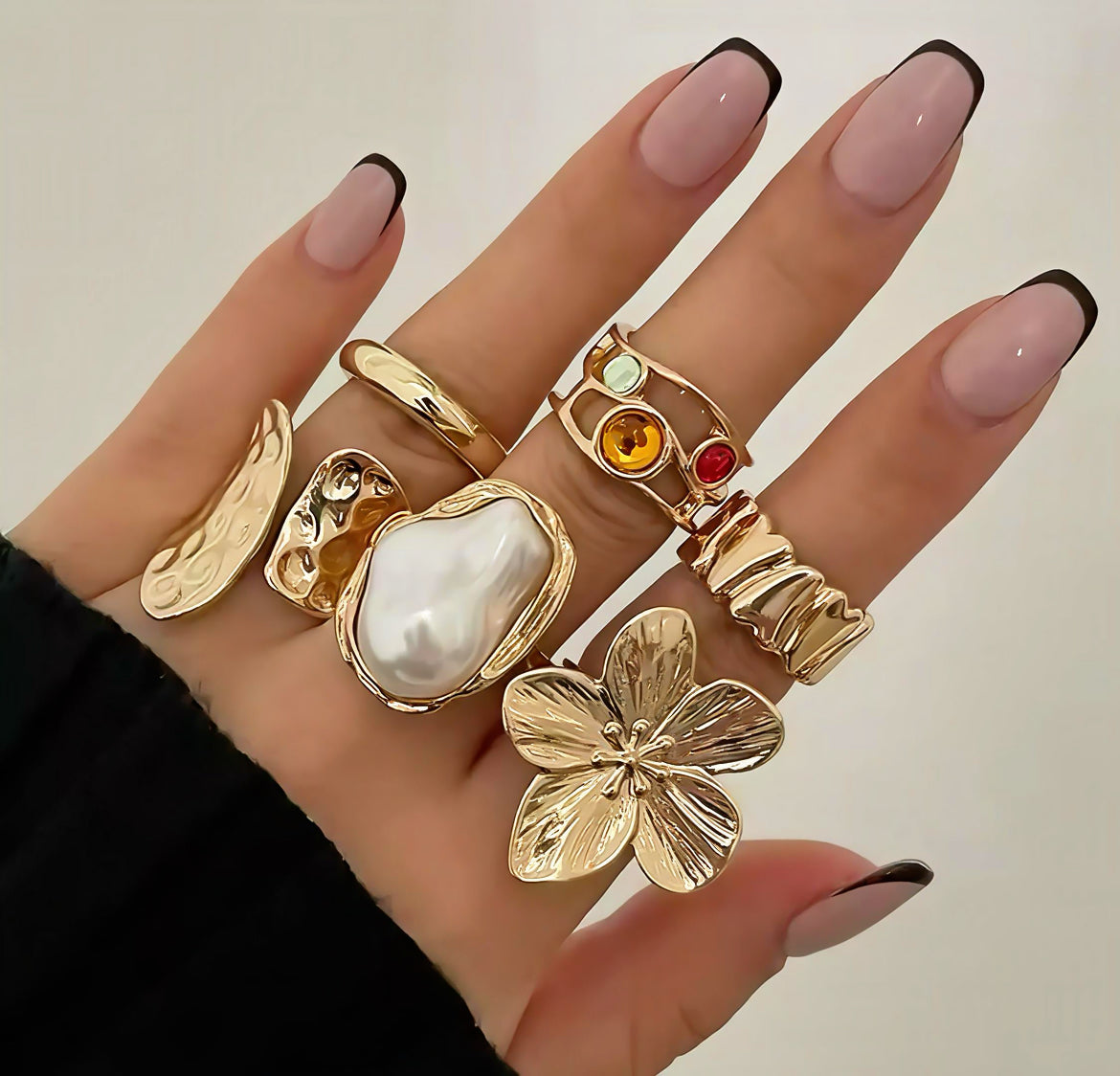 Gold & Silver Ring Set