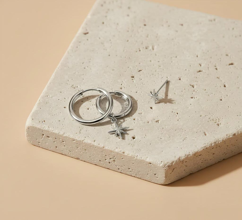 Star Charm Earring Set