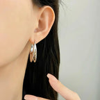 Minimal Oval Earrings