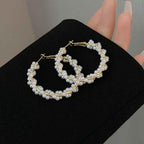 Pearl Hoop Earrings