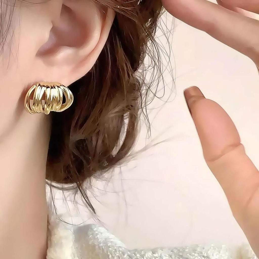 Gold Layered Earrings